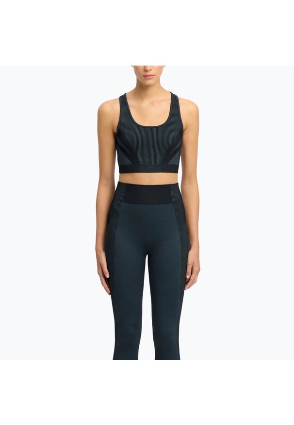 Reebok Fitness - Biustonosz Reebok Rbk Lab Seamless. Kolor: czarny. Sport: fitness
