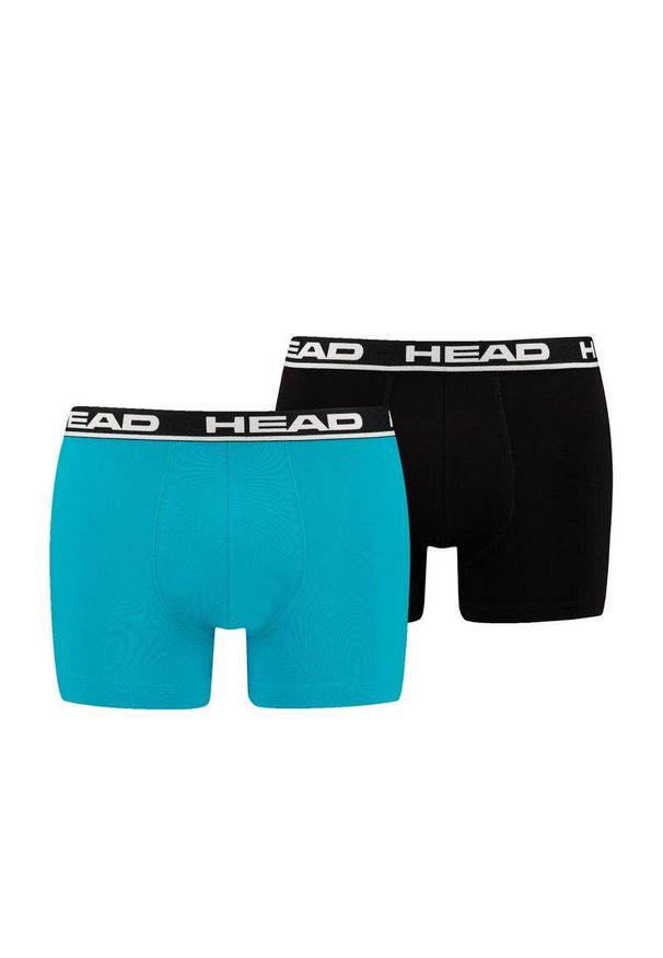 Bokserki męskie Head Basic Boxer 2 Pack. Kolor: wielokolorowy, niebieski, czarny