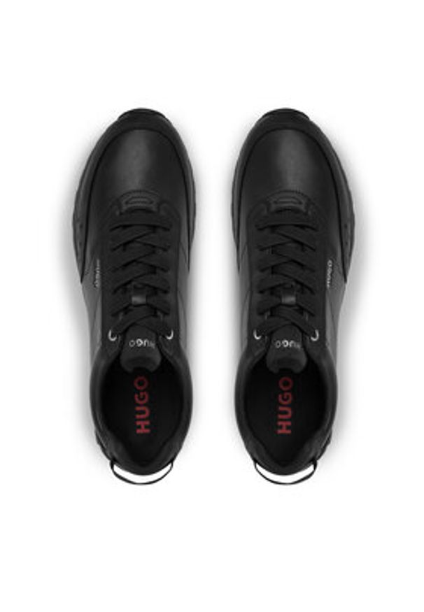 Hugo - HUGO Sneakersy Icelin 50552629 Czarny. Kolor: czarny. Materiał: skóra