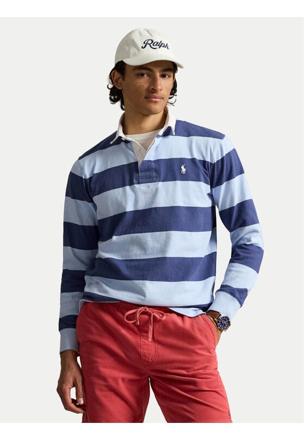 Polo Ralph Lauren Polo The Iconic Rugby 710717116032 Niebieski Regular Fit. Typ kołnierza: polo. Kolor: niebieski. Materiał: bawełna