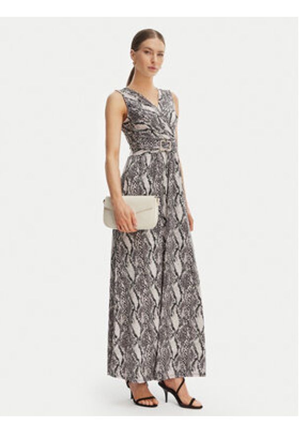 Morgan Sukienka letnia 261-RVIP Beżowy Slim Fit. Kolor: beżowy. Materiał: syntetyk. Sezon: lato