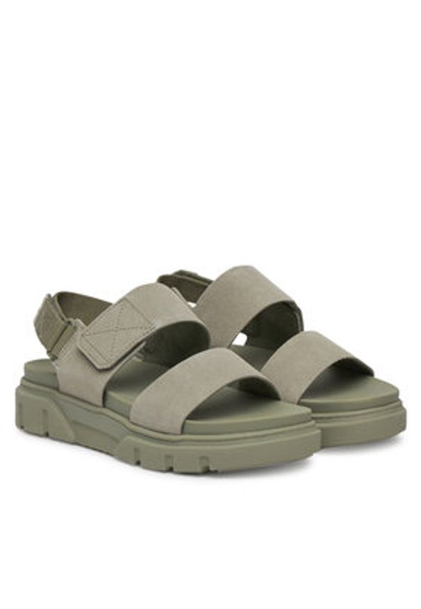 Timberland Sandały Greyfield Sandal TB0A61MGEO31 Zielony. Kolor: zielony. Materiał: skóra, zamsz
