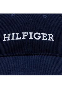 TOMMY HILFIGER - Tommy Hilfiger Czapka z daszkiem Monotype Cordoroy Cap AM0AM11990 Granatowy. Kolor: niebieski. Materiał: syntetyk #3