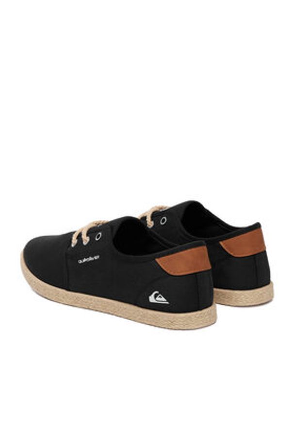 Quiksilver Espadryle CWBEO-WAVESTRIDE-02 Czarny. Kolor: czarny. Materiał: materiał