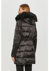 Tiffi - Kurtka Nancy kolekcja Eco Fifi. Okazja: na co dzień. Kolor: czarny. Materiał: futro, puch, materiał. Wzór: gładki. Styl: casual #5