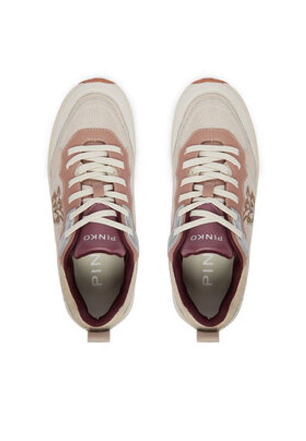 Pinko - PINKO Sneakersy PINK 09 Beżowy. Kolor: beżowy. Materiał: skóra