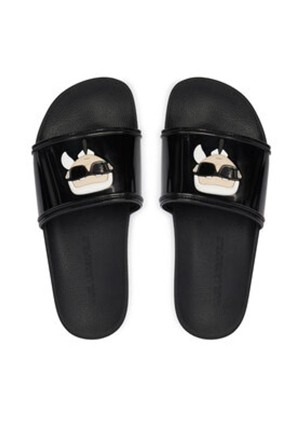 Karl Lagerfeld - KARL LAGERFELD Klapki Kondo Maxi II KL80805C Czarny. Kolor: czarny. Materiał: syntetyk
