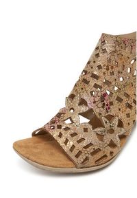 Rieker Sandały 64780-90 Kolorowy. Materiał: syntetyk. Wzór: kolorowy #4