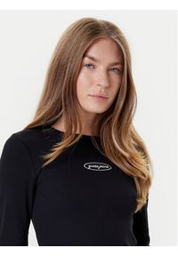 Guess Jeans Bluzka W5YP38 KA0H1 Czarny Slim Fit. Kolor: czarny. Materiał: bawełna #3