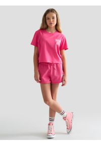 Big-Star - Koszulka dziewczęca z nadrukiem na piersi różowa Zoya 601/ Szortencja 601. Kolor: różowy. Materiał: dzianina. Wzór: nadruk. Styl: młodzieżowy #3