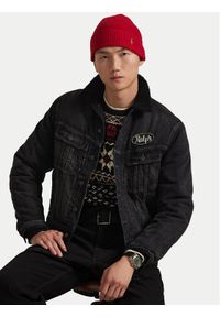 Polo Ralph Lauren Kurtka jeansowa 710956616001 Czarny Regular Fit. Typ kołnierza: polo. Kolor: czarny. Materiał: syntetyk #1