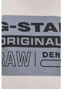 G-Star RAW - G-Star Raw - Bluza. Okazja: na co dzień. Kolor: beżowy. Materiał: poliester. Wzór: nadruk. Styl: casual #3