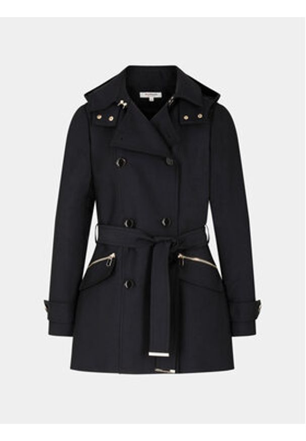 Morgan Trencz 241-GLADIA Czarny Regular Fit. Kolor: czarny. Materiał: bawełna, syntetyk