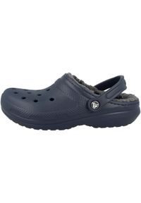 Crocs - Chodaki Classic Lined Clog U. Kolor: niebieski. Materiał: syntetyk, materiał, tkanina. Styl: sportowy #1