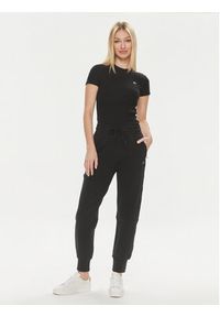 Lacoste T-Shirt TF5538 Czarny Regular Fit. Kolor: czarny. Materiał: bawełna