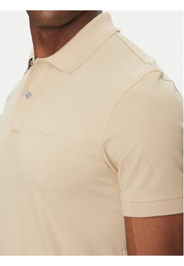 BOSS Polo Pallas 50468362 Beżowy Regular Fit. Typ kołnierza: polo. Kolor: beżowy. Materiał: bawełna