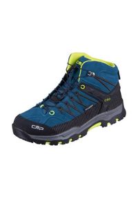 Buty trekkingowe dla dzieci CMP Kids Rigel Mid. Wysokość cholewki: za kostkę. Zapięcie: sznurówki. Kolor: niebieski. Materiał: materiał, syntetyk. Szerokość cholewki: normalna