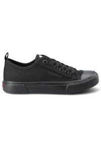 Czarne Trampki Cross Jeans Damskie Wygodne Półbuty. Okazja: na co dzień. Kolor: czarny. Materiał: guma, materiał. Styl: casual, sportowy, klasyczny #5