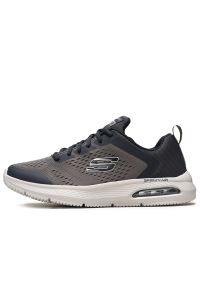 skechers - Buty męskie Skechers Dyna Air 52559NVCC - szare. Zapięcie: sznurówki. Kolor: szary. Materiał: guma, materiał. Szerokość cholewki: normalna. Model: Skechers Sport
