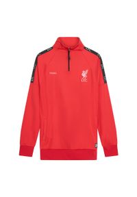 LIVERPOOL FC - Dres piłkarski dla dorosłych Liverpool 22/23. Kolor: czerwony. Materiał: dresówka. Sport: piłka nożna