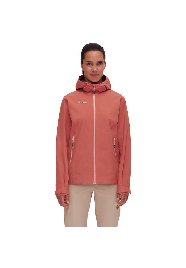 Kurtka w góry damska Mammut Alto Light Hardshell. Typ kołnierza: kaptur. Kolor: czerwony. Materiał: syntetyk. Sport: wspinaczka
