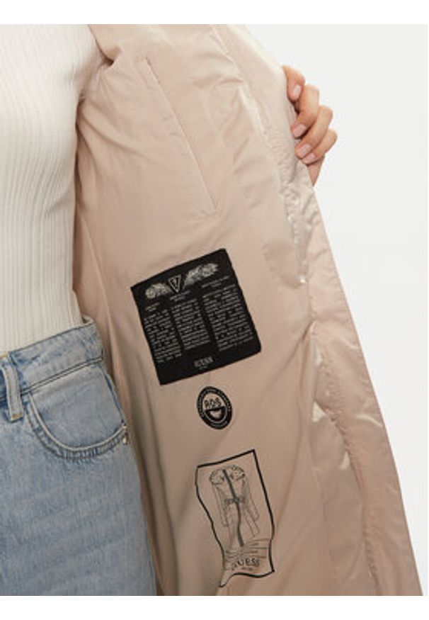 Guess Kurtka puchowa New Olga W4BL40 WEX52 Beżowy Regular Fit. Kolor: beżowy. Materiał: syntetyk