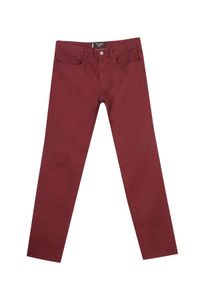 TOP SECRET - Spodnie gładkie slim fit. Kolor: czerwony. Wzór: gładki. Sezon: wiosna. Styl: klasyczny, elegancki #2