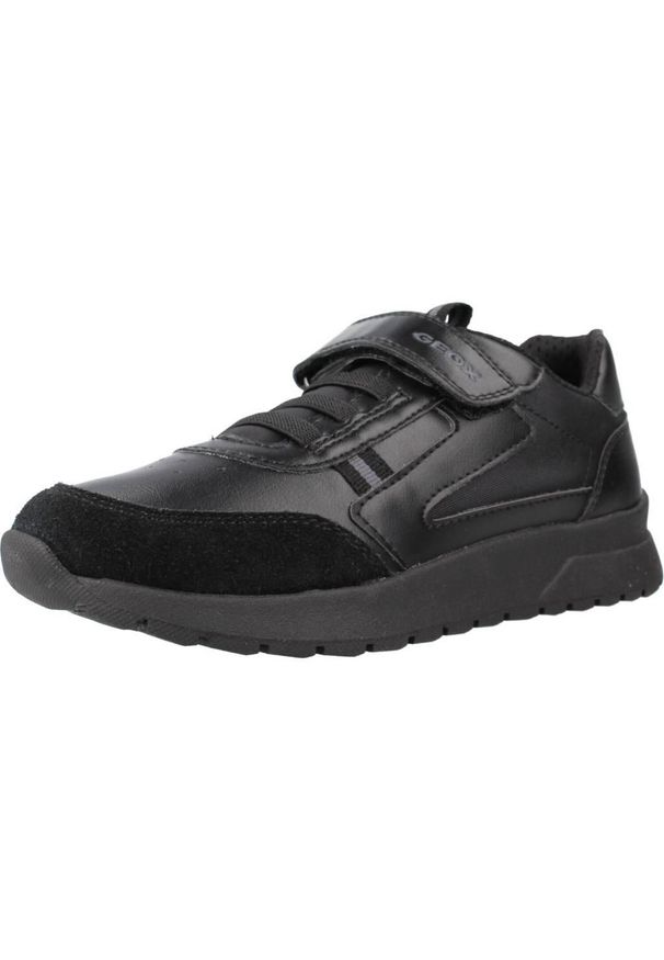 Geox - Buty GEOX J BRIEZEE BOY Czarny. Kolor: czarny. Materiał: syntetyk, tkanina. Sport: turystyka piesza