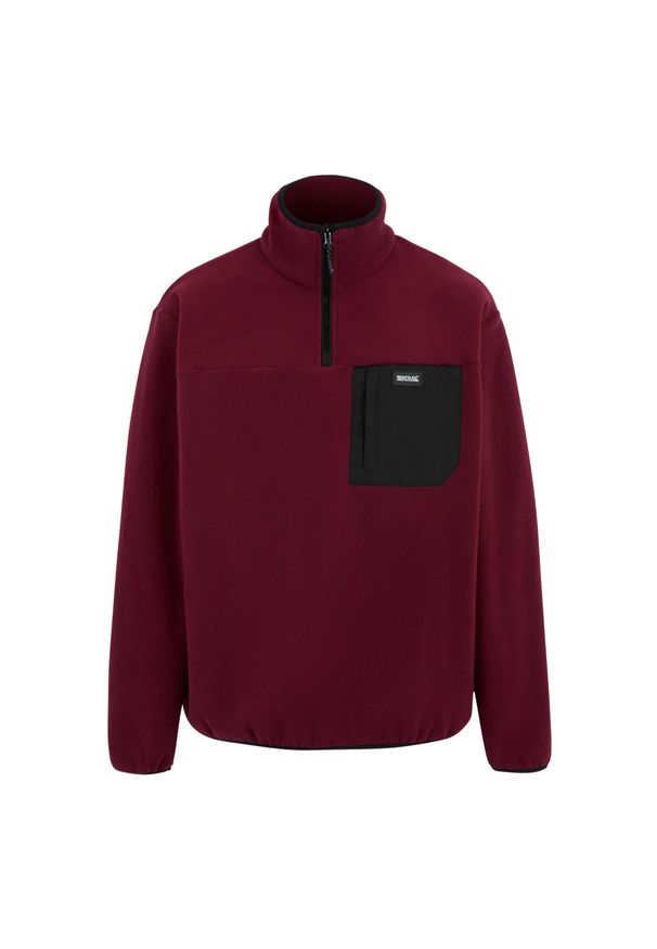 Regatta - Polarowy Top Męska Suwak Do Połowy Frankie. Kolor: czerwony. Materiał: polar. Sezon: zima