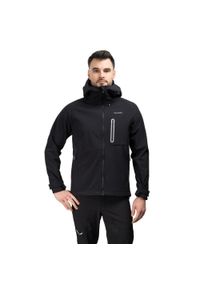 Kurtka Softshell męska Naturehike CYY2441FS071 czarna l. Kolor: czarny, biały, wielokolorowy. Materiał: softshell