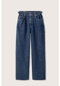 mango - Mango jeansy Marcela damskie high waist. Stan: podwyższony. Kolor: turkusowy #7