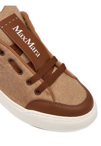 Max Mara Sneakersy Maxiwk 2524766012650 Brązowy. Kolor: brązowy. Materiał: materiał, wełna #5