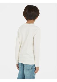 Calvin Klein Jeans Bluzka IU0IU00519 Écru Regular Fit. Materiał: bawełna