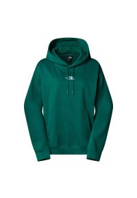 Bluza The North Face Essential Oversize Hood 0A89ENNL11 - zielona. Okazja: na co dzień. Typ kołnierza: bez kaptura. Kolor: zielony. Materiał: materiał, poliester, bawełna. Styl: casual, klasyczny