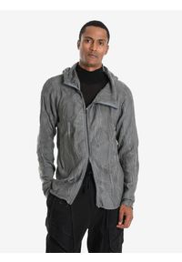 La Haine Inside Us Sweter Full Zip | LM244 | Mężczyzna | Szary. Okazja: na co dzień. Typ kołnierza: kaptur. Kolor: szary. Materiał: bawełna, poliester. Wzór: aplikacja, jednolity. Styl: sportowy, elegancki, casual