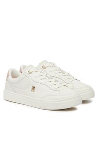 TOMMY HILFIGER - Tommy Hilfiger Sneakersy Essential Chic Court Sneaker FW0FW08322 Biały. Kolor: biały. Materiał: skóra #6