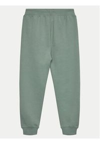 Calvin Klein Jeans Spodnie dresowe Monogram Logo IU0IU00285 D Zielony Regular Fit. Kolor: zielony. Materiał: bawełna