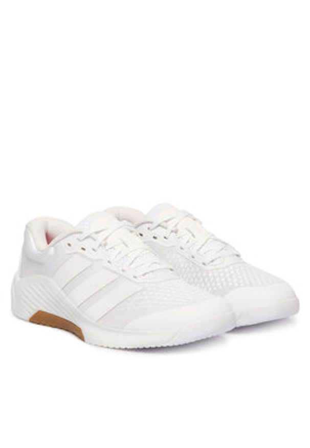 Adidas - adidas Buty na siłownię Dropset 4 JR4661 Biały. Kolor: biały. Materiał: materiał. Sport: fitness
