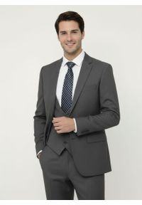 Klasyczny Krawat Klubowy - Alties - Granat, Pepitka. Kolor: niebieski. Materiał: tkanina. Styl: klasyczny #3