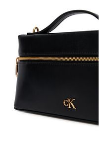 Calvin Klein Torebka Ck Beauty Case On Chain LV04F1134G Czarny. Kolor: czarny. Materiał: skórzane #5