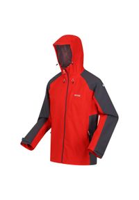 Britedale Regatta męska turystyczna kurtka z membraną LED. Kolor: czerwony. Materiał: poliester. Sport: turystyka piesza #1