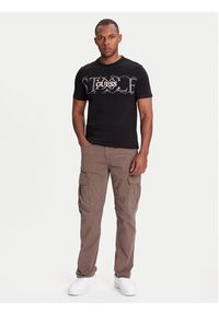 Guess T-Shirt M5YI14 I3Z14 Czarny Regular Fit. Kolor: czarny. Materiał: bawełna