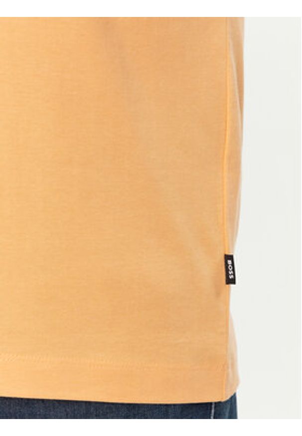 BOSS - Boss T-Shirt Thompson 15 50513382 Pomarańczowy Regular Fit. Kolor: pomarańczowy. Materiał: bawełna