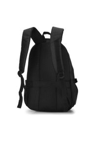 Wittchen - Męski plecak na laptopa 15,6” klasyczny czarny. Kolor: czarny. Materiał: poliester. Styl: klasyczny