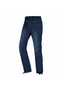 OCUN - Spodnie wspinaczkowe męskie Ocun Mania Jeans. Kolor: niebieski. Materiał: jeans. Sezon: lato. Sport: wspinaczka, turystyka piesza