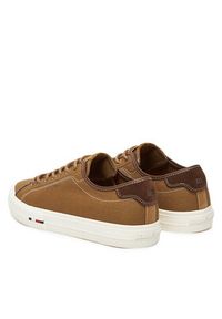 TOMMY HILFIGER - Tommy Hilfiger Tenisówki Hi Vulc Street Canvas FM0FM05515 Brązowy. Kolor: brązowy. Materiał: materiał. Styl: street #4