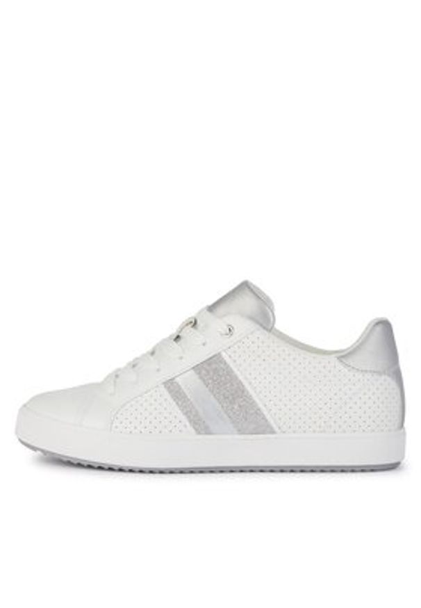 Geox Sneakersy D Blomiee D366HF 054AJ C0007 Biały. Kolor: biały. Materiał: skóra