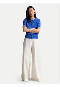 Polo Ralph Lauren Kardigan 211966720500 Niebieski Slim Fit. Typ kołnierza: polo. Kolor: niebieski. Materiał: bawełna #6