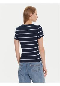 Tommy Jeans T-Shirt Essential DW0DW17383 Granatowy Slim Fit. Kolor: niebieski. Materiał: bawełna #4