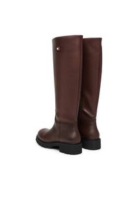 Tommy Jeans Kozaki Tjw Stretchy Long Shaft Boot EN0EN02828 Brązowy. Kolor: brązowy. Materiał: skóra #4